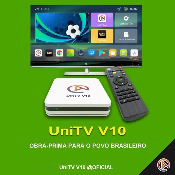 UNITV V10 Aparelho Conversor de Smart Tv Box Android 11 WiFi - Image 3