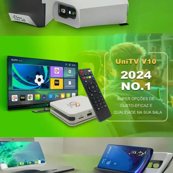 UNITV V10 Aparelho Conversor de Smart Tv Box Android 11 WiFi - Image 5