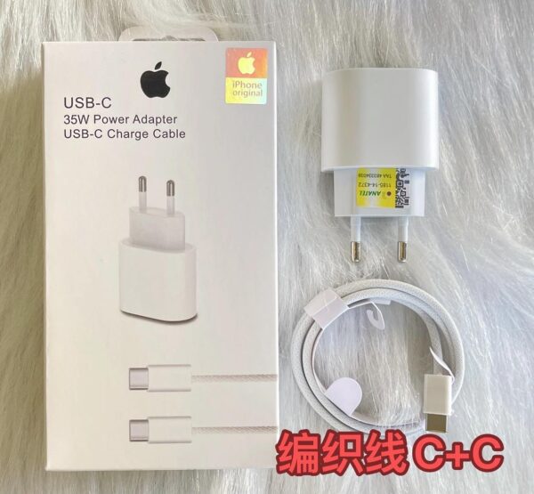 Carregador 35w Cabo Para iPhone 15 Pro Max Tipo Cepara TipoC